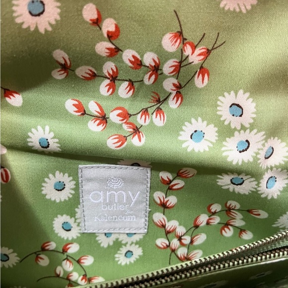 Amy Butler for Kalencom Brenda Clutch w/ Chain Spiced Buds NWT Organic Cotton - Picture 6 of 11
